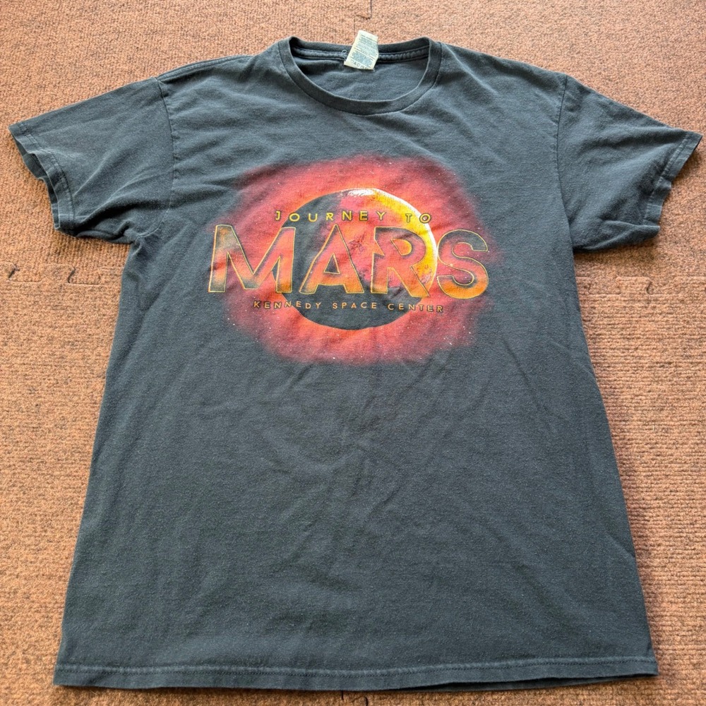 Kennedy Space Center Journey to Mars T-Shirt Mens Medium Black Delta Pro Weight